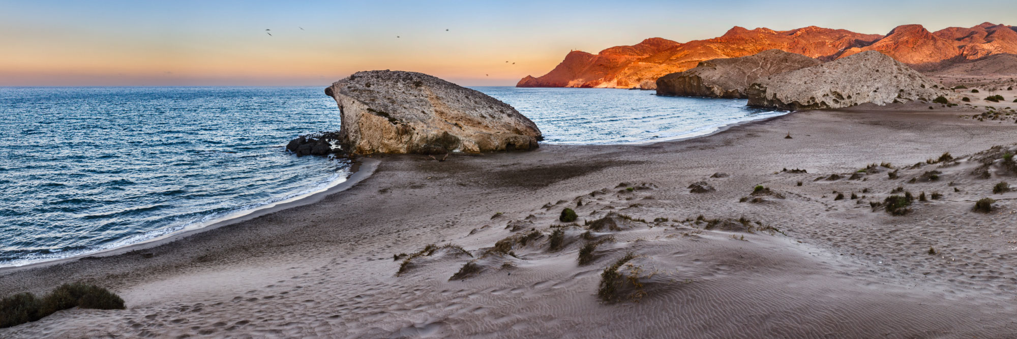 Playa Monsul, côte de Cabo de Gata
