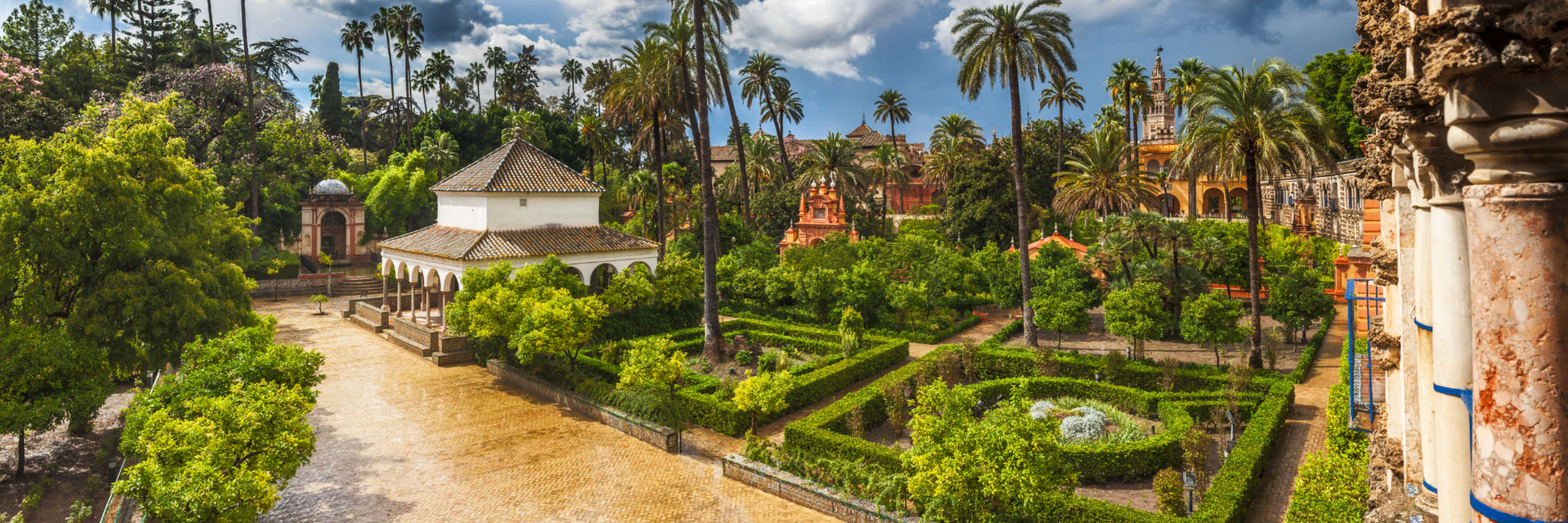 Séville, jardins de l'Alcazar