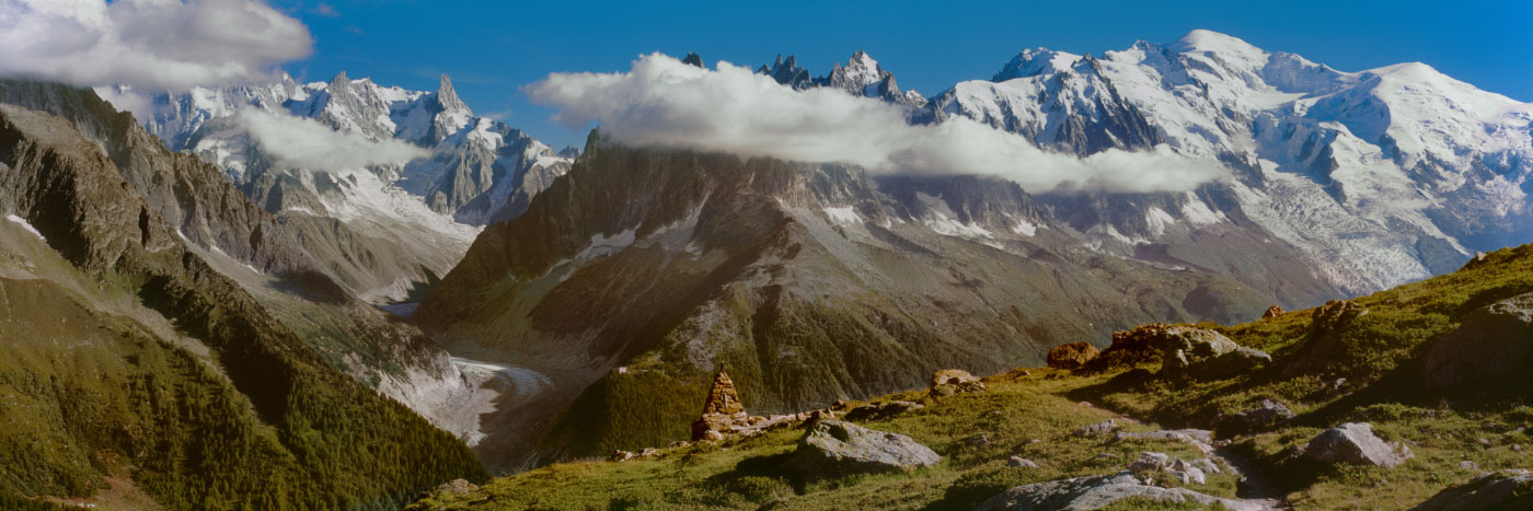Herve Sentucq - Mer de Glace et Mont Blanc depuis massif des Aiguilles rouges