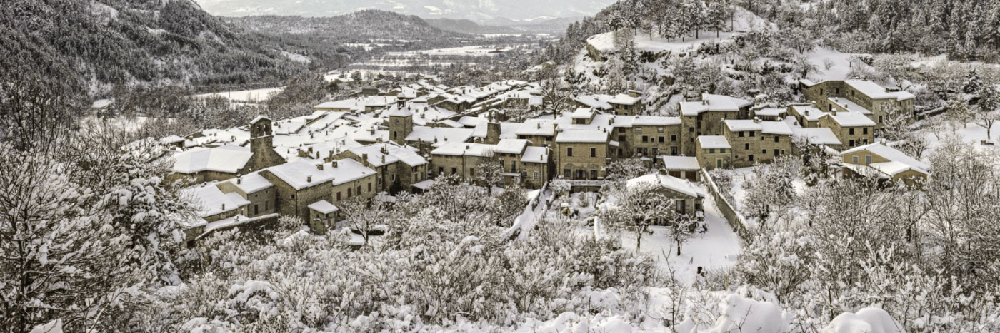 Herve Sentucq - Châtillon-en-Diois en hiver, Vercors