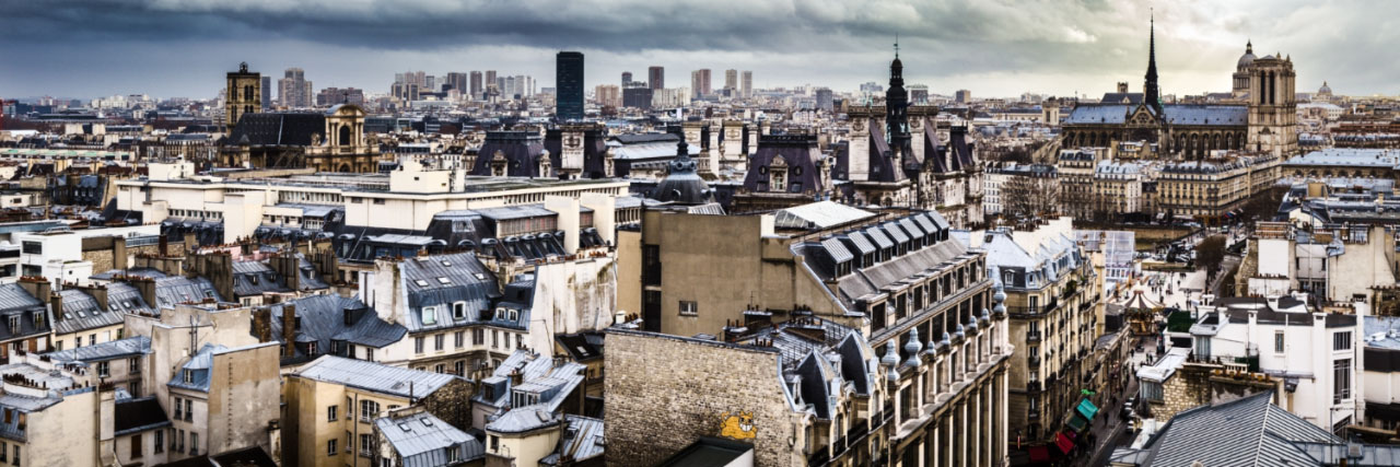 Herve Sentucq - Vue sud des toits de Beaubourg