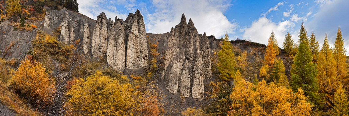 Herve Sentucq - Colonnes coifées, Saint-Paul-sur-Ubaye, Mercantour