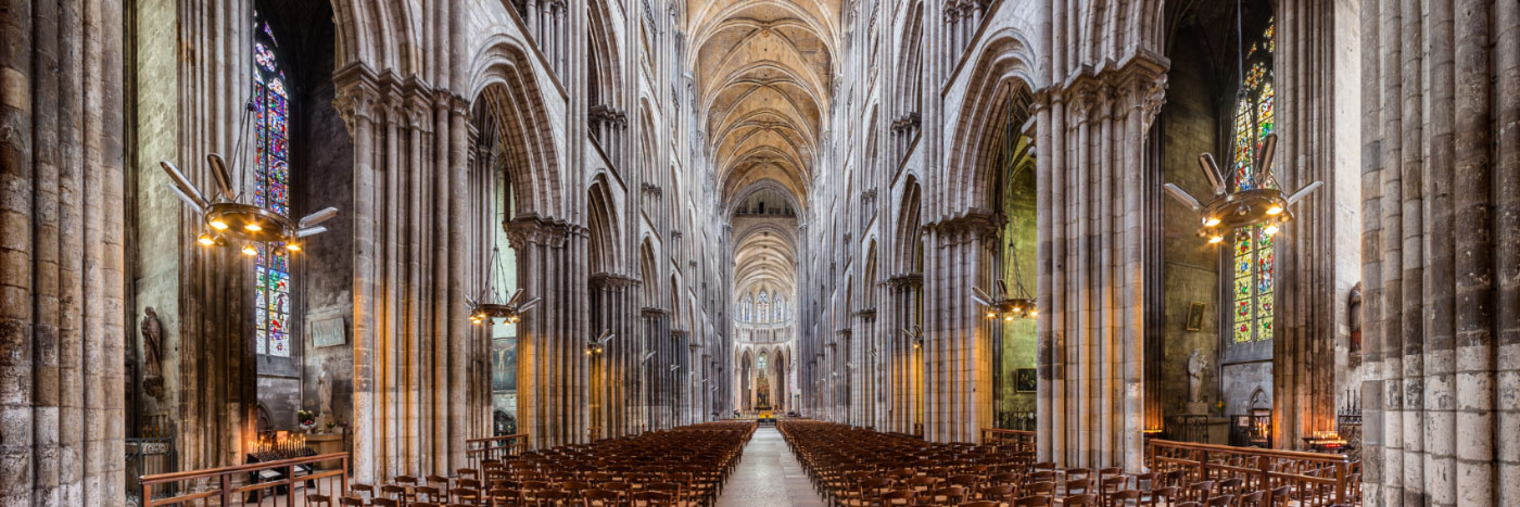 Herve Sentucq - Elévation intérieure de la Cathédrale Notre-Dame de Rouen