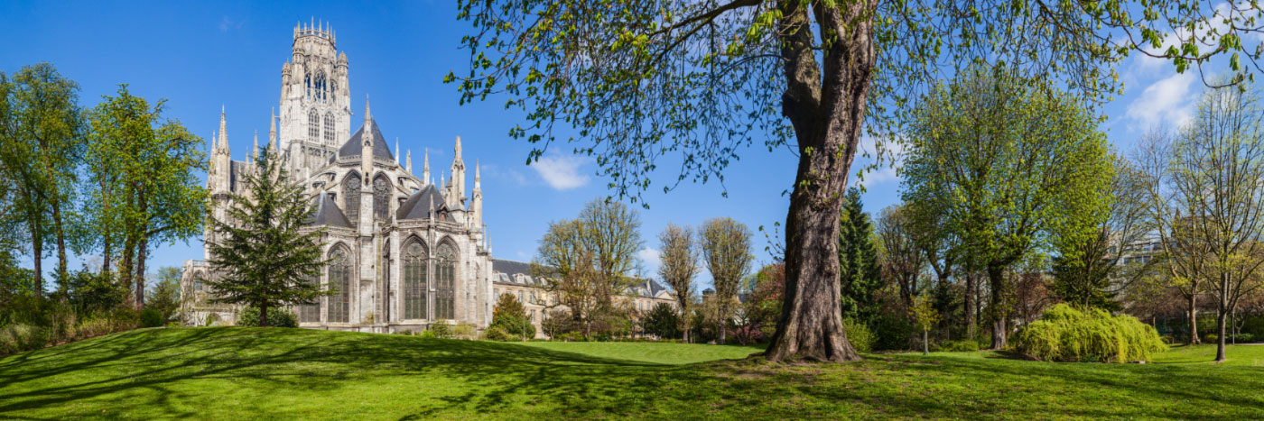 Herve Sentucq - Jardin de l'Hôtel de Ville et Abbaye de Saint-Ouen, Rouen