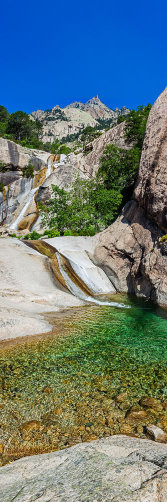 Herve Sentucq - Vasque et cascade, ravin de Purcaraccia