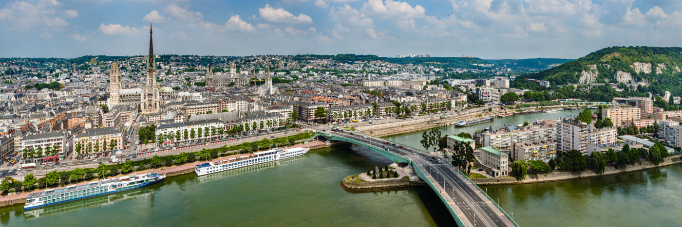 Herve Sentucq - Panorama de la tour des Archives, Rouen