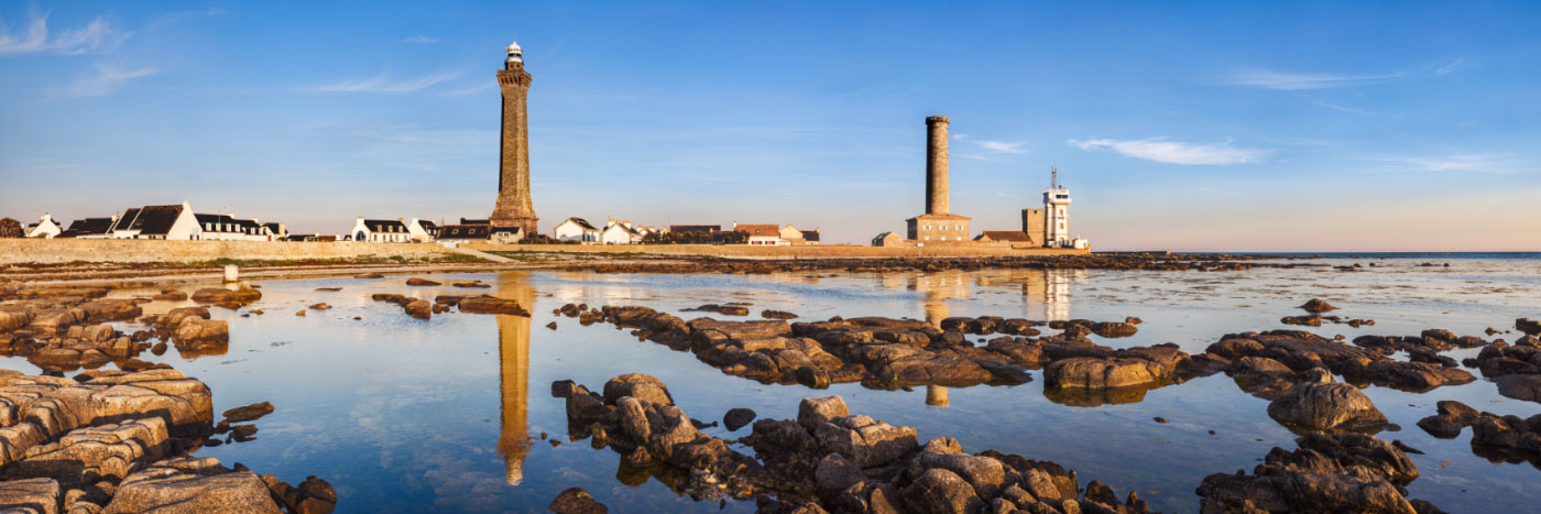 Herve Sentucq - Phare d'Eckmühl, l'ancien phare, la Vieille tour et le sémaphore, pointe de Penmarc'h