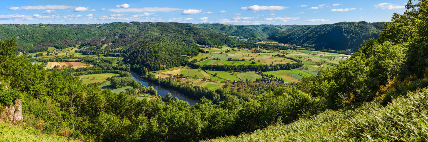 Herve Sentucq - Méandre de la Dordogne, Oppidum du Puy du Tour (près d'Argentat)