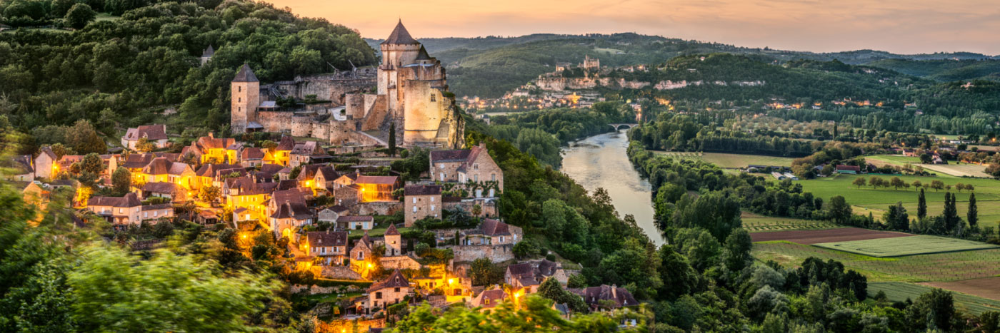 Herve Sentucq - La Dordogne entre Castelnaud et Beynac