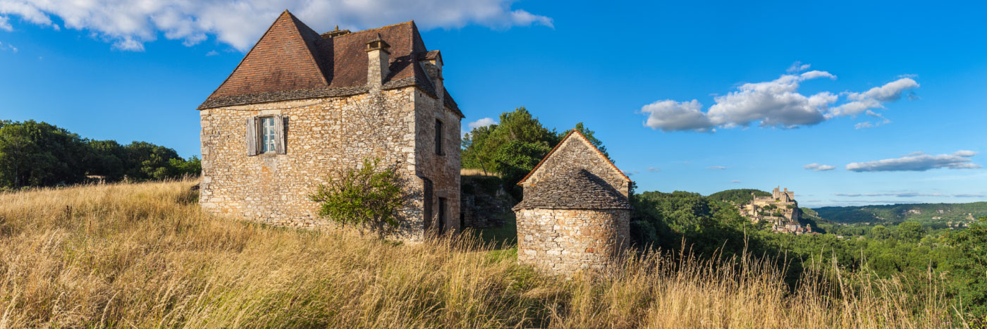 Herve Sentucq - Beynac-et-Cazenac vu du hameau 'Le Pech', Saint-Vincent-de-Cosse