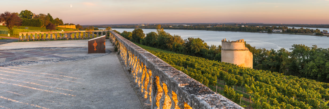 Herve Sentucq - Panorama du Bec d'Ambès, Eyquem, estuaire de la Dordogne