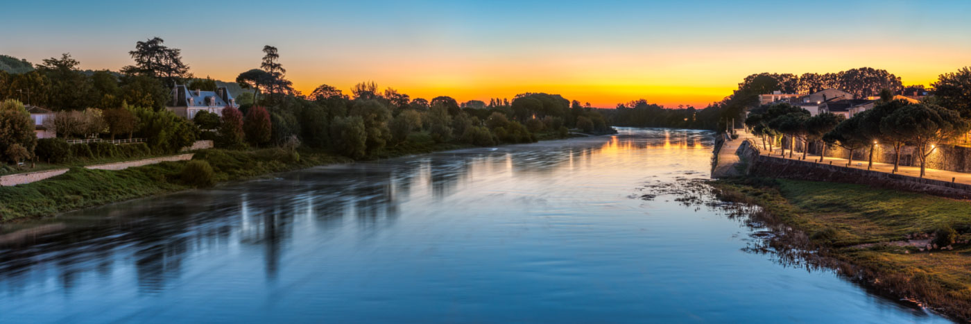 Herve Sentucq - La Dordogne à Sainte-Foy-la-Grande