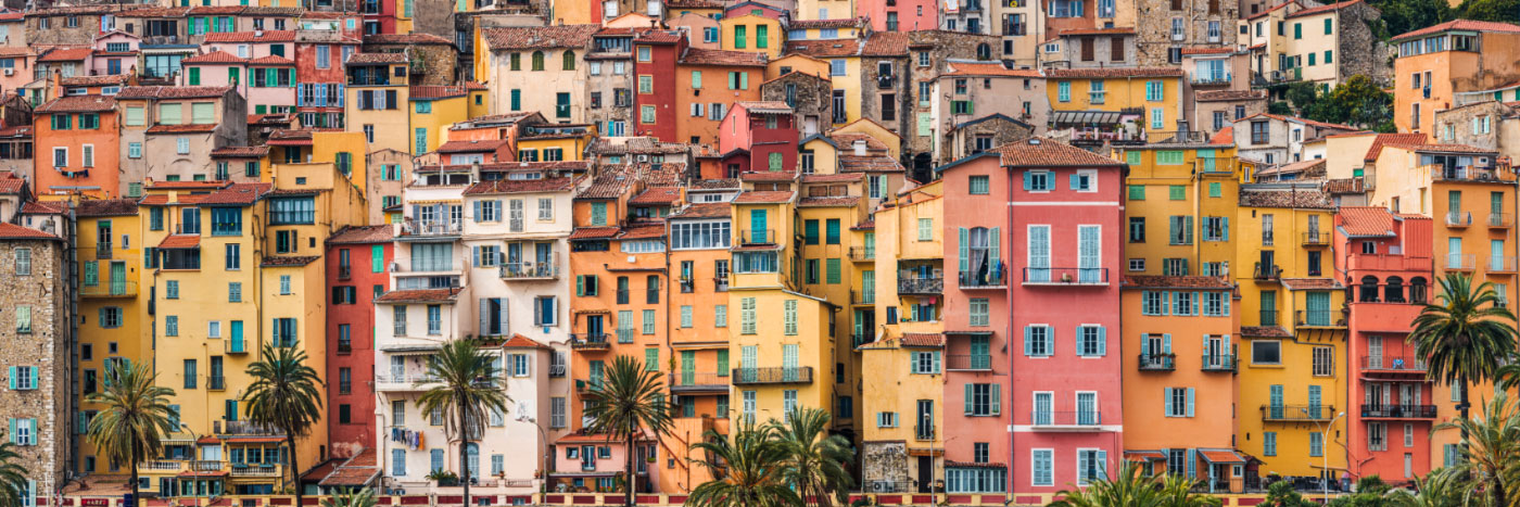 Herve Sentucq - Façades de Menton, Côte d'Azur