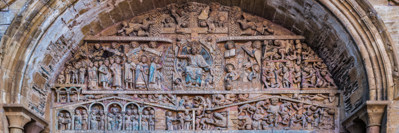 Herve Sentucq - Tympan du jugement dernier de l'abbatiale de Conques