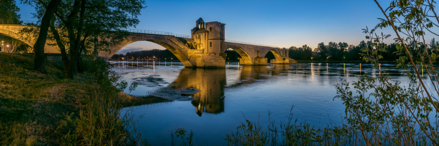 Herve Sentucq - Pont d'Avignon (pont Saint-Bénézet) sur le Rhône