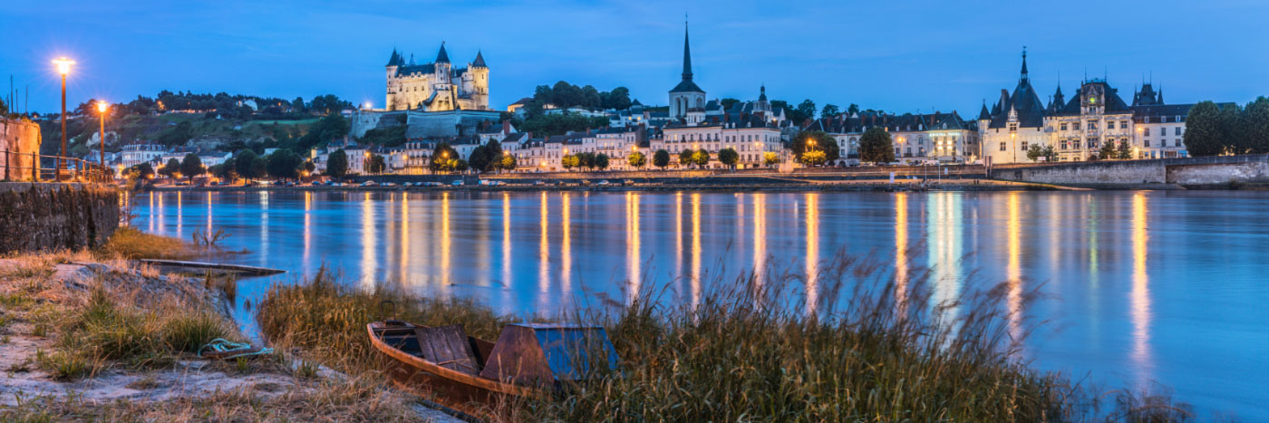 Herve Sentucq - La Loire traversant Saumur