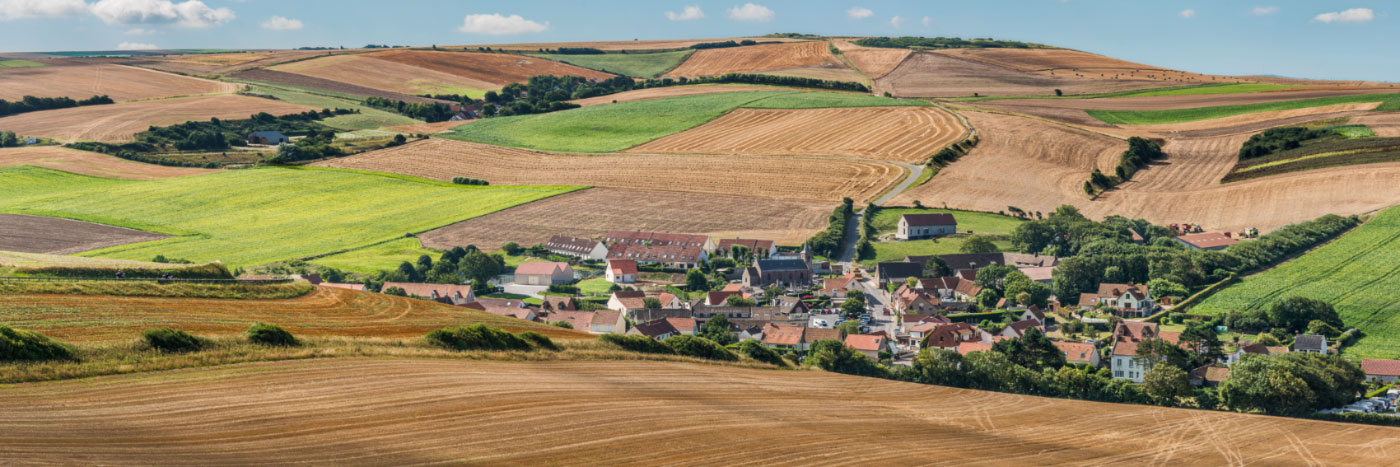 Herve Sentucq - Paysage vallonné d'Escalles, Cap Blanc Nez, Manche