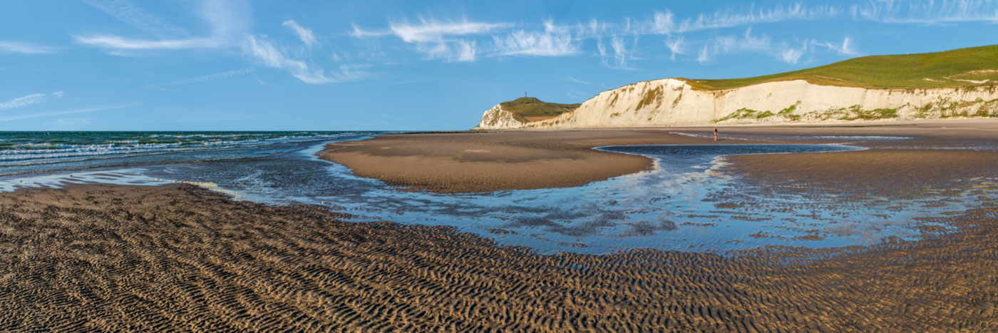 Herve Sentucq - Le Cap Blanc-Nez et la plage d'Escalles