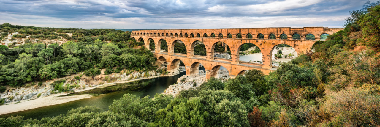 Herve Sentucq - Aqueduc romain du Ier siècle dit Pont du Gard