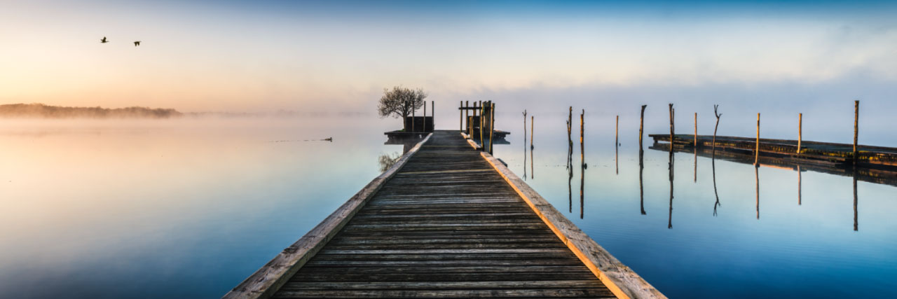 Herve Sentucq - Ponton sur le lac de Soustons