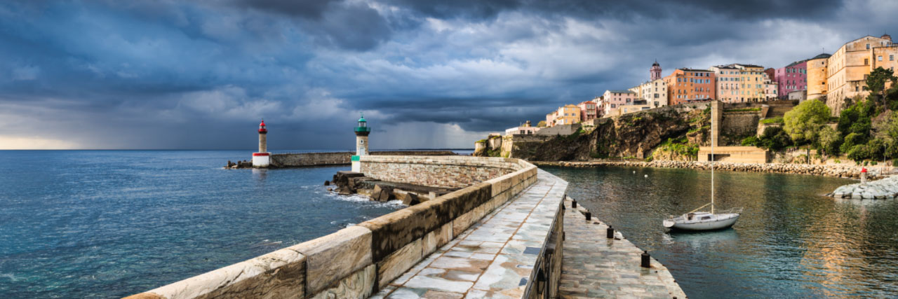 Herve Sentucq - Citadelle de Bastia et jetées du Vieux-Port