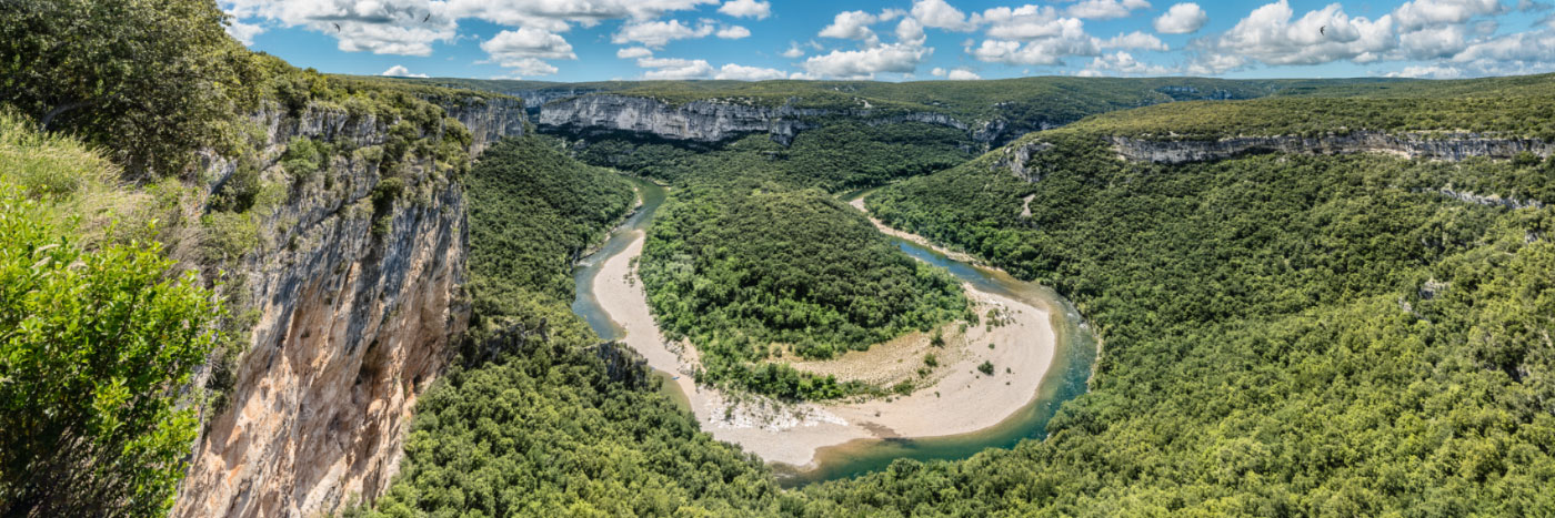 Herve Sentucq - Du balcon des Templiers, le cirque de la Madeleine, gorges de l'Ardèche