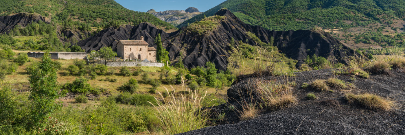 Herve Sentucq - Chapelle Saint-Pons et marnes noires, La Robine-sur-Galabre