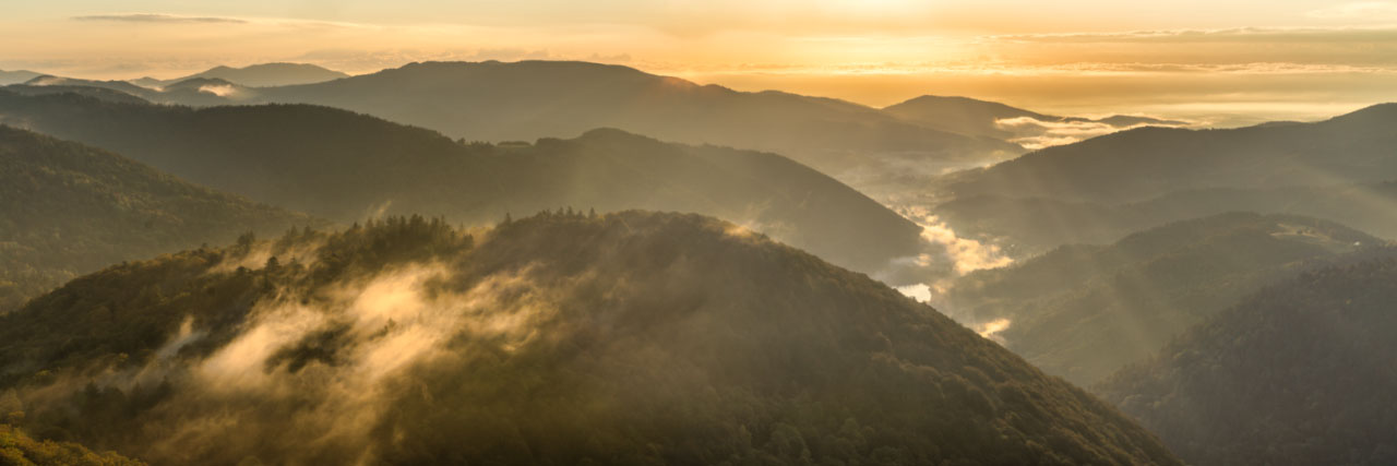 Herve Sentucq - La vallée de la Doller depuis le ballon d'Alsace, massif des Vosges