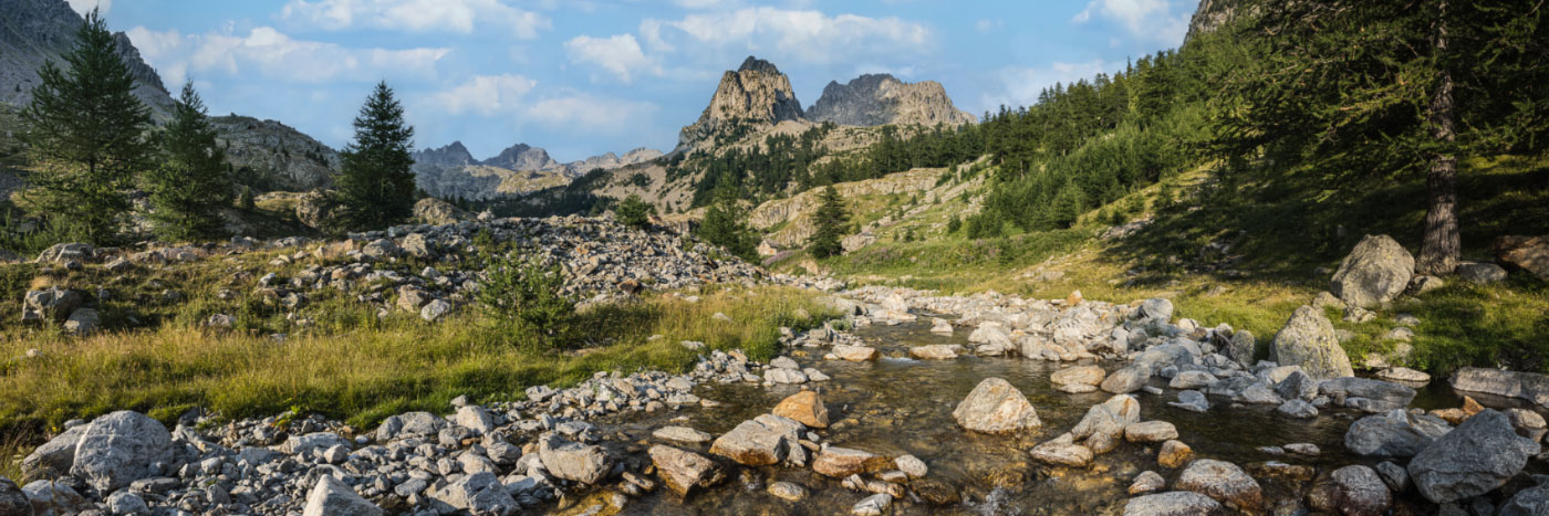 Herve Sentucq - Torrent de la Madone de Fenestre face au Cayre de la Madone, Vésubie