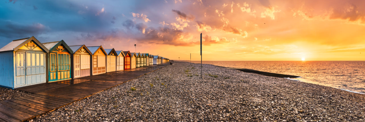 Herve Sentucq - Cabines de bains, Cayeux-sur-Mer