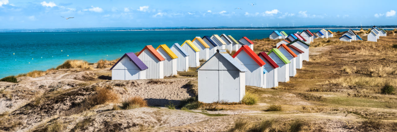 Herve Sentucq - Cabines de bains des dunes de Gouville