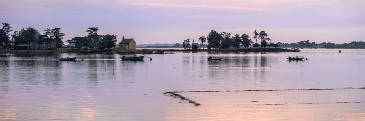 Herve Sentucq - Chapelle de l'île de Boëdic, golfe du Morbihan