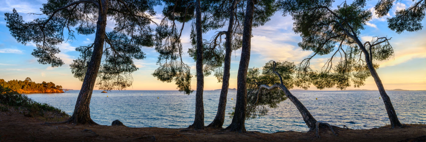 Herve Sentucq - Plage du Pellegrin, Bormes-les-Mimosas, massif des Maures