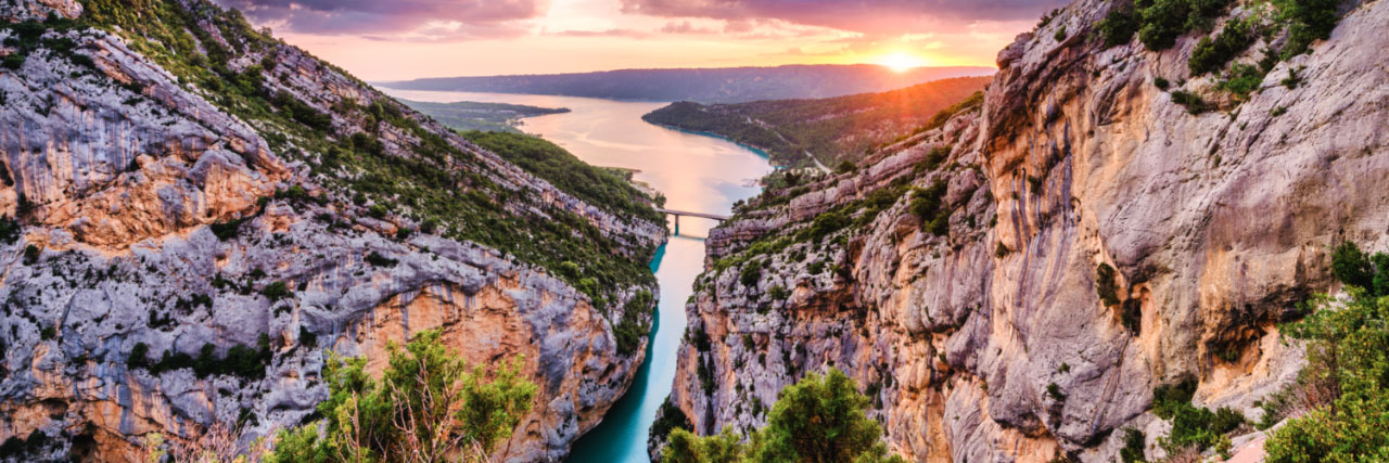 Herve Sentucq - Gorges du Verdon et lac de Sainte-Croix depuis le belvédère de Galetas