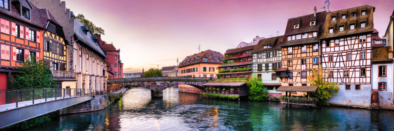 Herve Sentucq - L'Ill et le Pont Saint-Martin, Petite France, Strasbourg