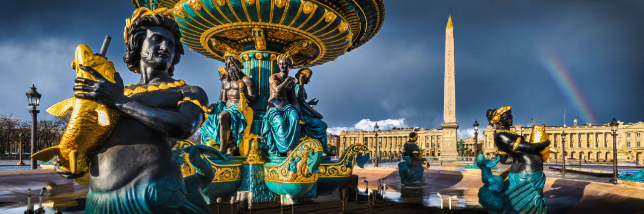 Herve Sentucq - Fontaine des Mers et obélisque de la place de la Concorde