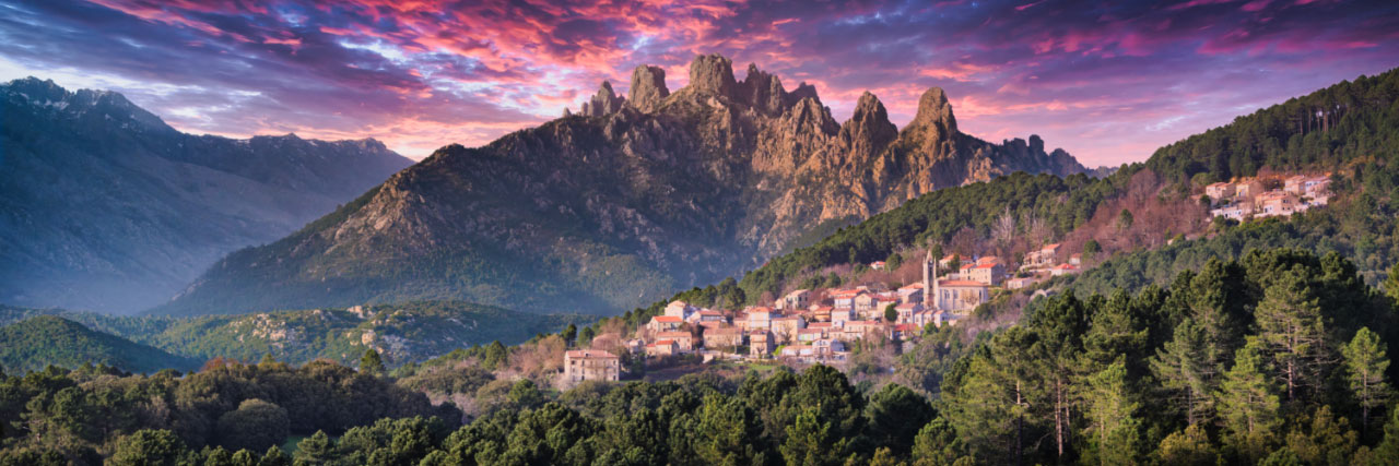 Herve Sentucq - Zonza devant les aiguilles de Bavella