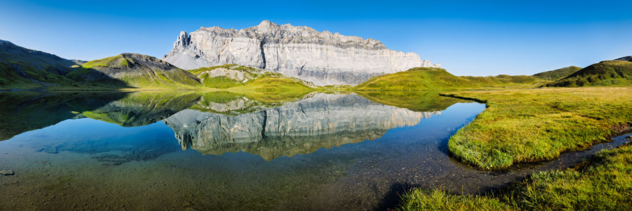 Herve Sentucq - Lac d'Anterne et chaîne des Fizz, réserve naturelle de Sixt-Passy
