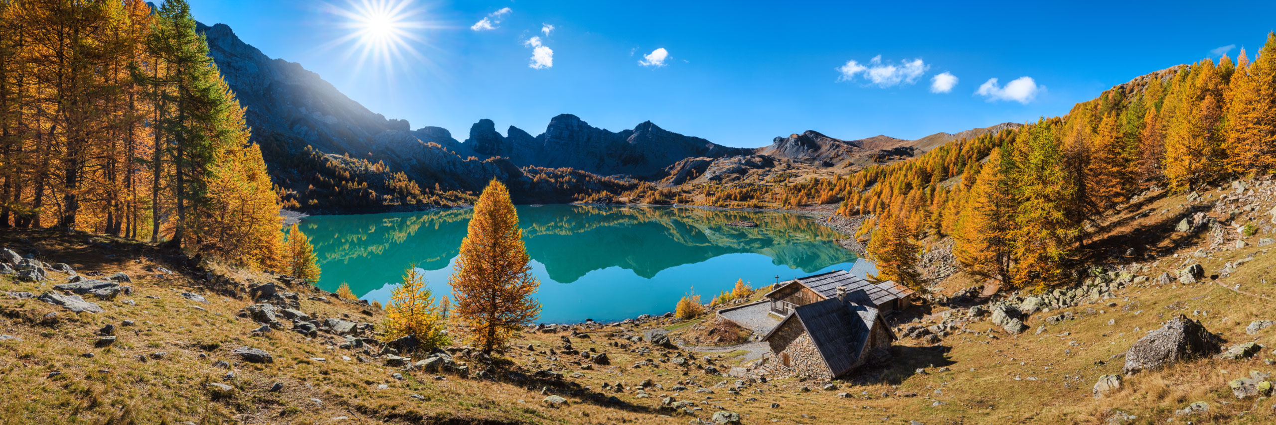 Lac d'Allos, plus grand lac naturel d'altitude d'Europe (2230m), Mercantour