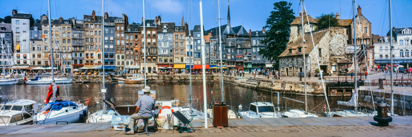 Herve Sentucq - Vieux bassin et la Lieutenance, Honfleur, Côte Fleurie