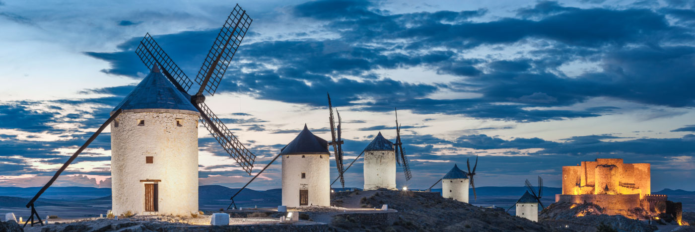 Herve Sentucq - Les moulins de Consuegra (contre lesquels Don Quichotte se battit)